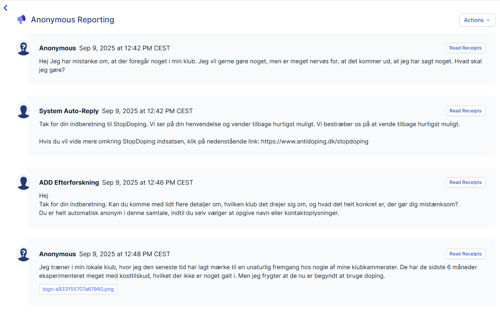 ADD's korrespondance